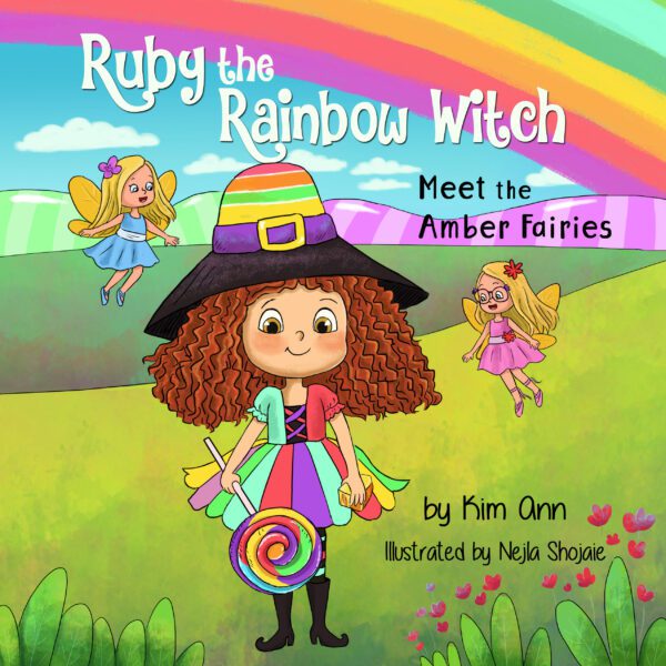 A cover page of the book Ruby the Rainbow witch