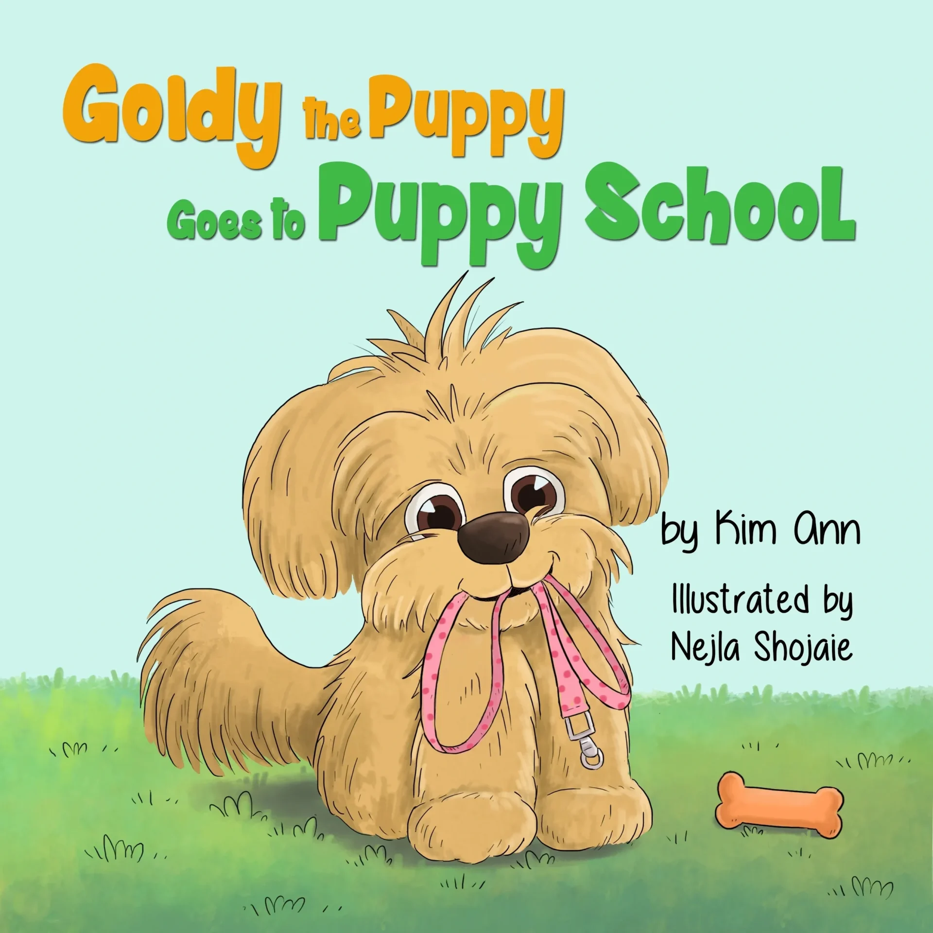 Goldy the puppy goes to puppy school