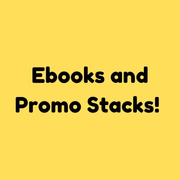 A poster on Ebooks and Promo stacks on yellow background